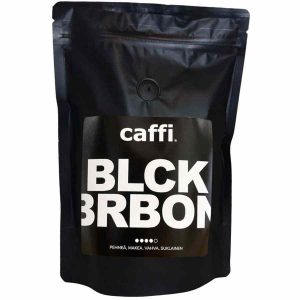 Grãos de café Caffi Black Bourbon 250g, aroma intenso e sabor requintado. Aprecie a excelência do café em casa. Compre já!