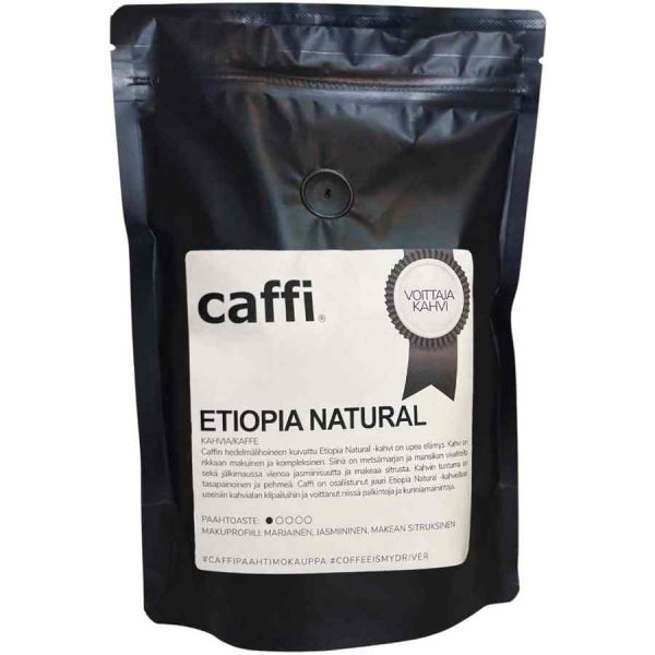 Caffi Etiopia Natural 200 g - Café em Grãos Premium de Qualidade Superior para os Amantes de Café Exigentes. Compre Online Agora!