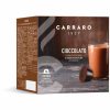 Cápsulas de cacau premium para a sua máquina Carraro 1927 Chocolate Dolce Gusto®. Desfrute de 16 doses deliciosas e intensas.