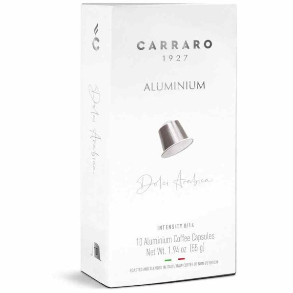 Cápsulas de café Nespresso Carraro 1927 Dolci Arábica com 10 unidades - Aprecie o melhor café em casa!