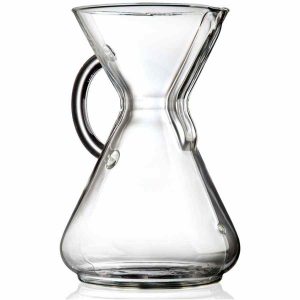 Cafeteira Chemex elegante com alça de vidro para café fresco - Compre online!