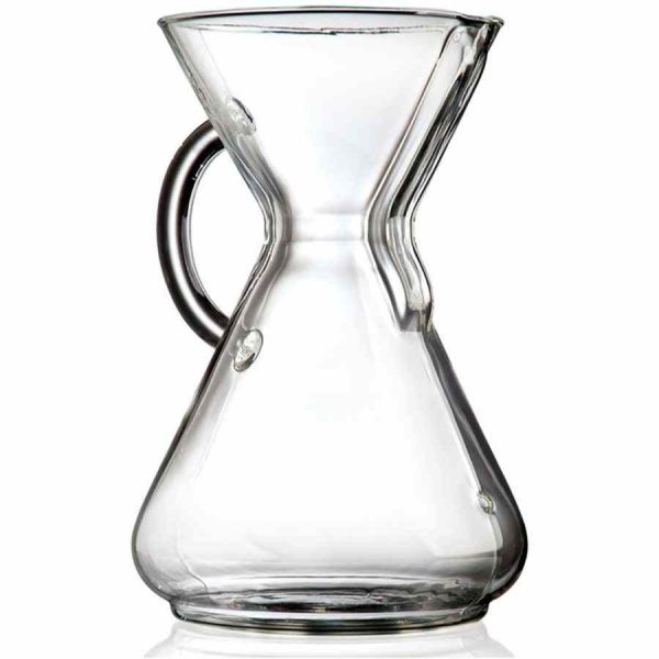 Cafeteira Chemex elegante com alça de vidro para café fresco - Compre online!