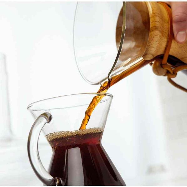 Caneca de vidro soprado Chemex 300 ml - Elegância e qualidade para desfrutar a sua bebida preferida. Ideal para presentear ou colecionar.