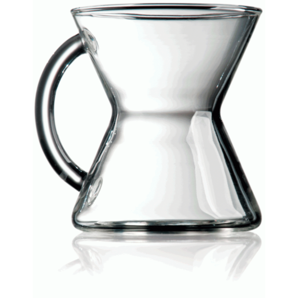 Caneca de vidro soprado Chemex 300 ml para café artesanal. Design elegante e durável para um café perfeito em casa. Compre já!