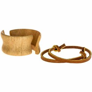 Colar e gravata de madeira Chemex para um visual sofisticado e elegante, acessório de moda único e sustentável. Compre já!