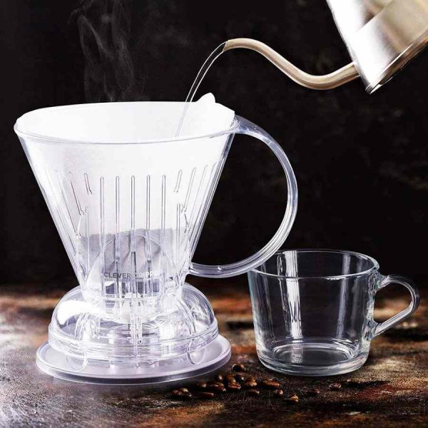 Gotejador de café inteligente L + 100 papéis de filtro para uma experiência de café perfeita em casa. Compre agora e delicie-se!