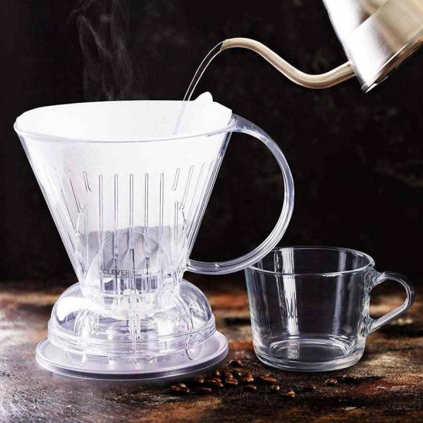 Gotejador de café inteligente L com 100 papéis filtro de alta qualidade - Desfrute do café perfeito em casa!