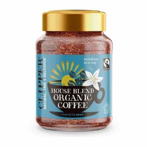 Café Instantâneo Orgânico Clipper House Blend 100 g - Aroma intenso e orgânico para momentos únicos. Compre online na nossa loja!