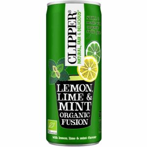Refrescante Clipper Fusão Orgânica de Limão, Limão e Menta 250 ml - Bebida Biológica de Qualidade Online