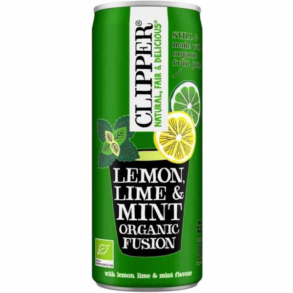 Refrescante Clipper Fusão Orgânica de Limão, Limão e Menta 250 ml - Bebida Biológica de Qualidade Online