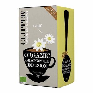 Infusão de camomila orgânica Clipper - Delicada e reconfortante, ideal para relaxar a qualquer hora. Compre a sua infusão de camomila orgânica online!