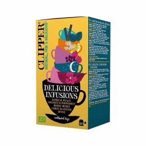 Chá Clipper Orgânico de Qualidade Premium, 20 Saquetas - Deliciosas Infusões Naturais para Desfrutar em Casa ou no Trabalho.