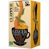 Chá verde de gengibre orgânico Clipper enriquecido com matcha e cúrcuma, 20 saquetas - Chá premium para comprar online.