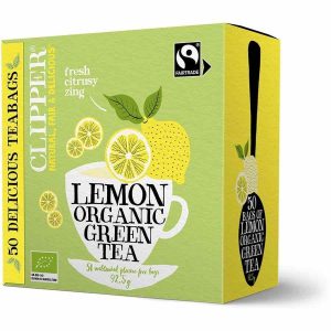 Chá Verde e Limão Orgânico Clipper - Revigore-se com esta sublime infusão de sabores naturais. Produto de alta qualidade disponível online.