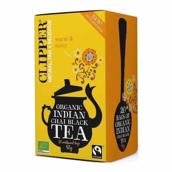 Chá Preto Chai Indiano Orgânico Clipper, 20 Sacos de Qualidade Superior - Compre Online!