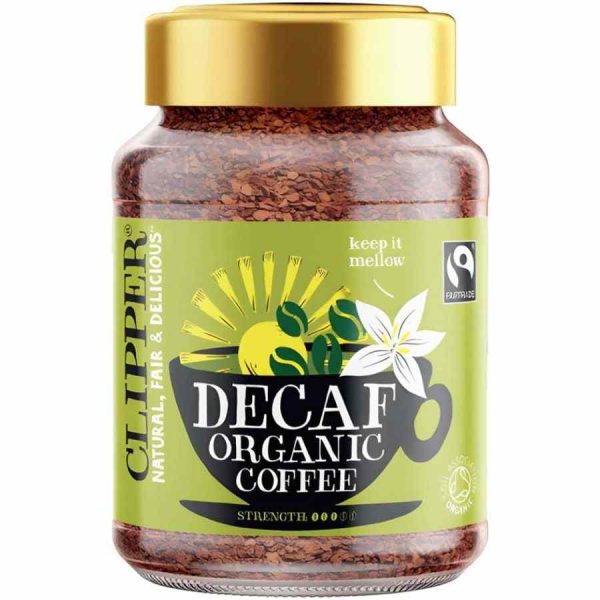 Café instantâneo descafeinado orgânico super especial Clipper, 100g - Delicie-se com o sabor premium deste café descafeinado e orgânico!