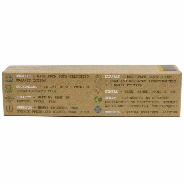 Filtro de café CoffeeSock B1 para 3-6 xícaras, 2 peças - Café fresco em casa com este filtro de alta qualidade. Aproveite!