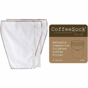 Filtro de fermentação fria CoffeeSock 5 galões, 2 peças para cafeterias e negócios de café especializados. Ideal para extrair sabores puros.