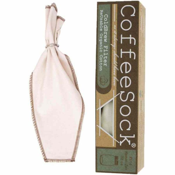 Filtro CoffeeSock DIY ColdBrew 32 onças para cafés gelados feito em casa. Aproveite o melhor sabor com este filtro de alta qualidade!