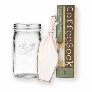 Kit CoffeeSock DIY ColdBrew 32 oz / 1 litro para café gelado - Faça em casa o melhor café gelado com esse kit especial. Compre já e delicie-se!