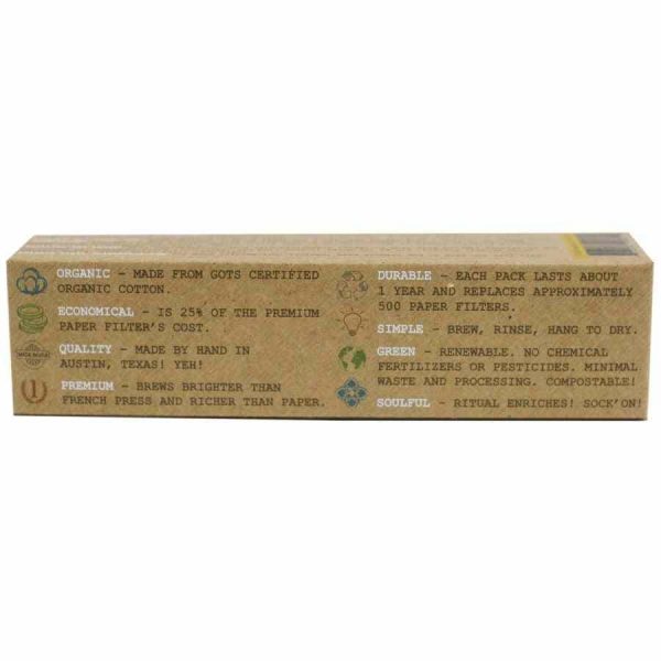 Filtro de café reutilizável para Hario® V60-01 da marca CoffeeSock: conjunto de 2 unidades para cafés perfeitos em casa.