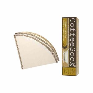 Filtro de café reutilizável CoffeeSock Hario® V60-01, pacote com 2 unidades - Melhore a sua experiência de café!
