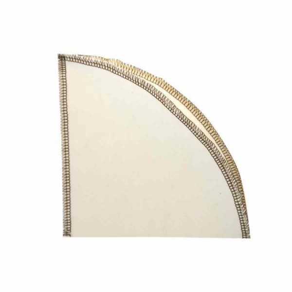 Filtro de café reutilizável para Hario® V60-02 em algodão orgânico premium - Conjunto de 2 peças. Aproveite seu café com consciência!