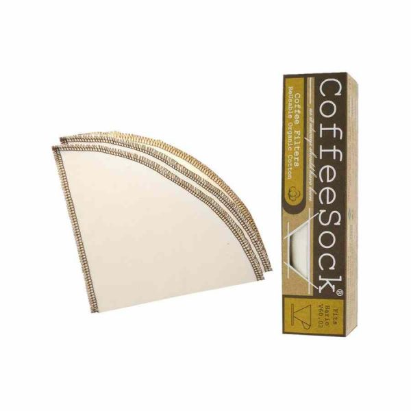 Filtro de café sustentável CoffeeSock Hario® V60-02, conjunto com 2 filtros - Compre online e desfrute de um café delicioso!