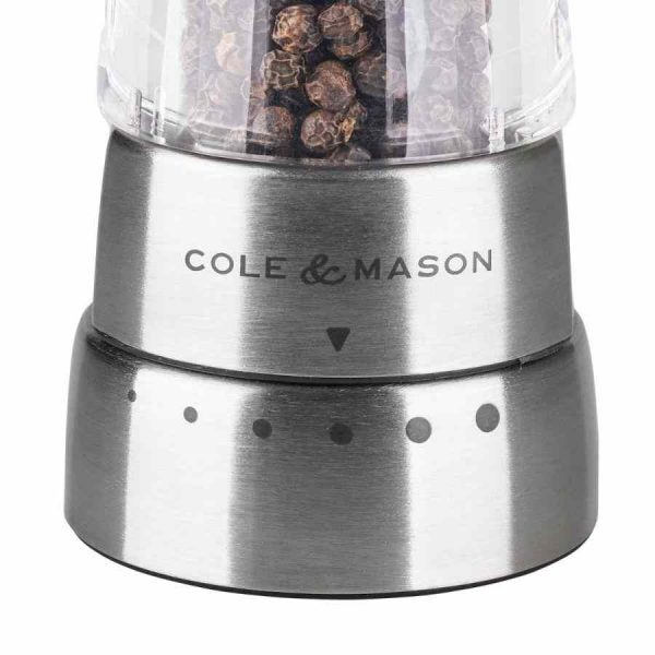 Moínho de Pimenta Derwent de Precisão Gourmet Cole & Mason 190 mm - Moagem impecável para aromatizar refeições com elegância. Compre já!