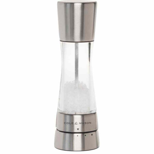 Moinho de Sal Derwent de Precisão Gourmet Cole & Mason 190mm - Moedor de Sal de alta qualidade para culinária refinada. Compre online!