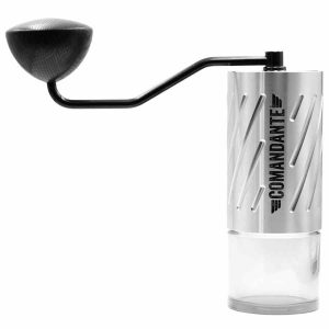 Moedor de Café Comandante C60 Baracuda, Aço Escovado - Trituração perfeita para os amantes de café exigentes. Compre online!