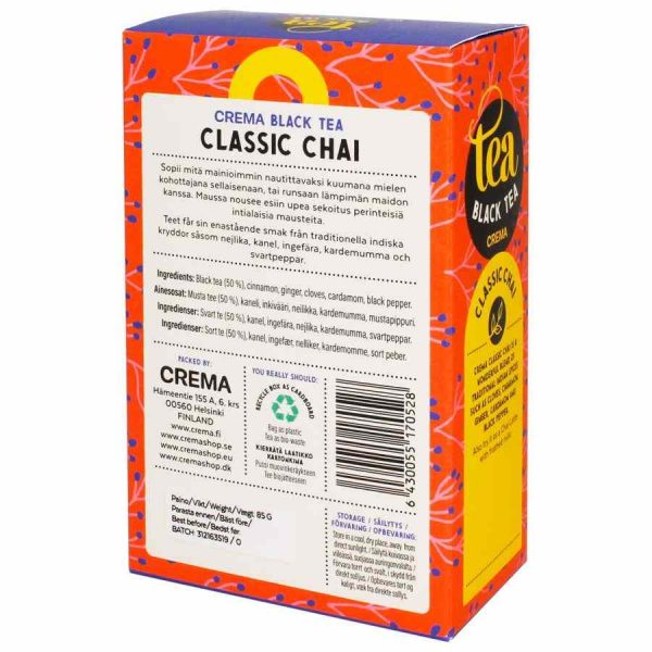 Delicie-se com o nosso Crema Chá Preto Clássico Chai 85 g - Uma experiência única de sabor e qualidade. Aproveite!
