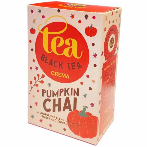Crema Chá Preto Abóbora Chai 100 g - Delicioso chá preto com especiarias em embalagem de 100g. Aprecie o sabor único do chai! Compre online.