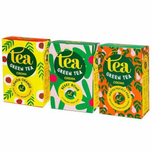 Delicie-se com a nossa Seleção de Chá Verde com Sabor a Creme: uma tentação aromática e refinada. Aproveite cada momento!