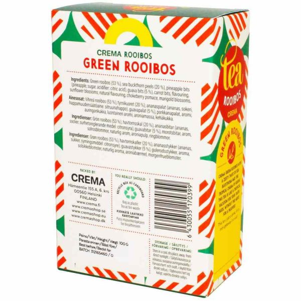 Chá Verde Rooibos de Espinheiro Mar e Goiaba, 75 g - Delicie-se com esta infusão única repleta de sabor e benefícios. Aproveite!