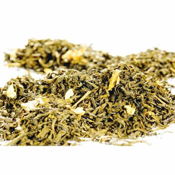 Chá Verde da China com muitas flores em embalagem de 75g - Aroma requintado e sabor único. Ideal para momentos especiais. Compre já!