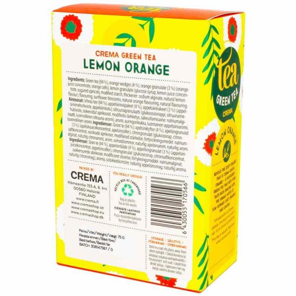 Produto de alta qualidade: Crema Chá Verde Limão Laranja 75 g para momentos de puro prazer. Compre online hoje mesmo!