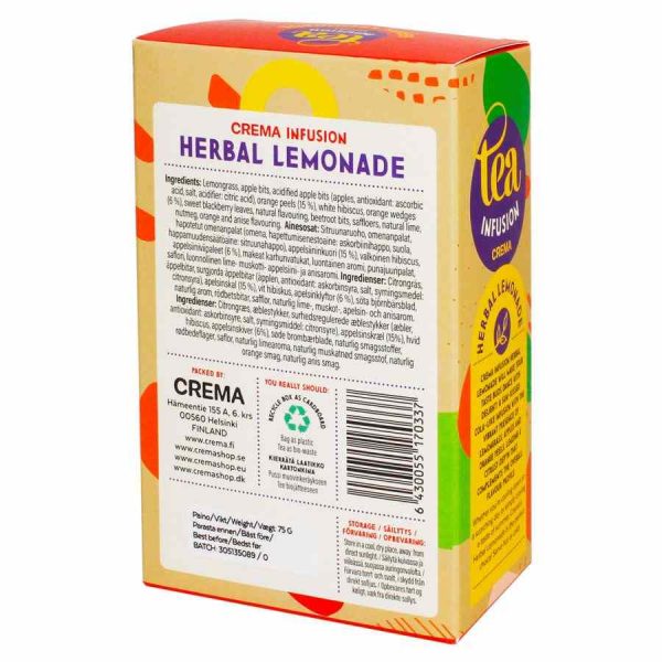 Limonada de Ervas Crema Infusão 75 g - Refrescante e aromática, ideal para momentos únicos. Compre agora e desfrute de uma bebida exclusiva!