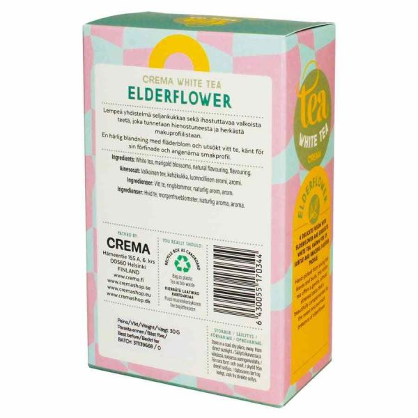 Deliciosa Crema de Chá Branco com Flor de Sabugueiro 30g - Sabor e qualidade num só produto! Aproveite a sua experiência de chá premium.