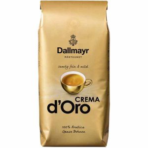 Delicie-se com o Café Dallmayr Crema d'Oro de 1 kg em grãos - Uma escolha premium para os amantes de café exigentes!