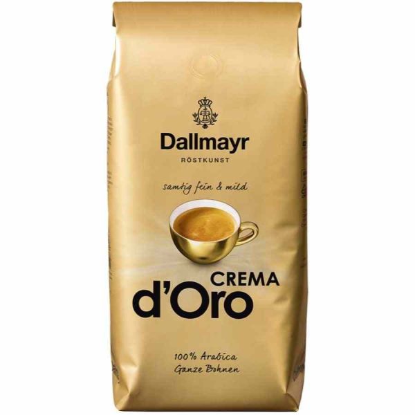 Delicie-se com o Café Dallmayr Crema d'Oro de 1 kg em grãos - Uma escolha premium para os amantes de café exigentes!