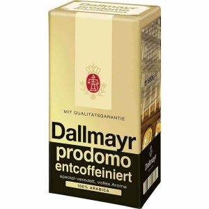 Café Descafeinado Dallmayr Prodomo 500g Moído - Aromático e suave, o café descafeinado de alta qualidade da Dallmayr. Aproveite cada chávena!