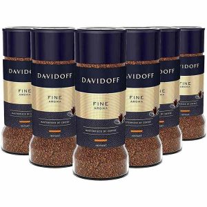 Café Instantâneo Davidoff Fine Aroma 6 x 100 g - Aroma rico e suave para os amantes de café exigentes. Compre online e aprecie a qualidade.