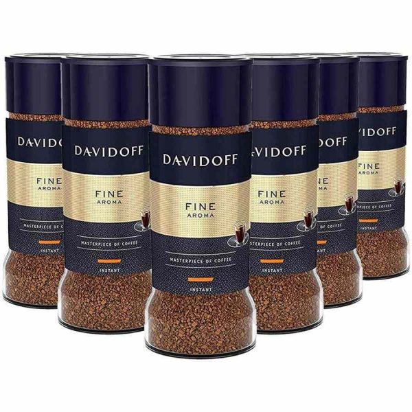 Café Instantâneo Davidoff Fine Aroma 6 x 100 g - Aroma rico e suave para os amantes de café exigentes. Compre online e aprecie a qualidade.