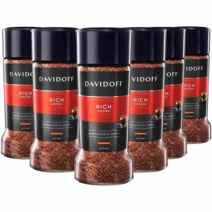 Café Instantâneo Davidoff Rich Aroma 6 x 100 g - Delicie-se com o aroma intenso deste café de qualidade superior. Aproveite já!