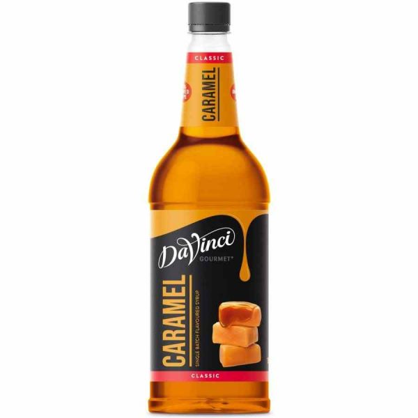 Xarope de Caramelo DaVinci Gourmet Clássico 1 l - Delicie-se com o sabor intenso deste xarope premium! Ideal para bebidas e sobremesas. Compre já!