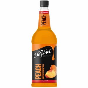 Xarope de pêssego clássico DaVinci Gourmet 1 l - Delicioso xarope de alta qualidade para bebidas, ideal para cocktails e sobremesas - Compre online!