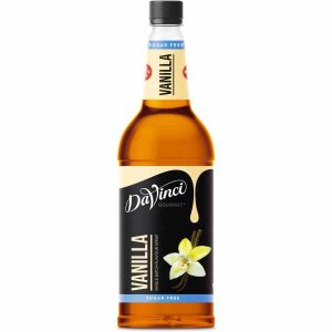 Xarope de baunilha sem açúcar DaVinci Gourmet 1 l - Delicioso xarope sem adição de açúcar para bebidas especiais. Compre online!