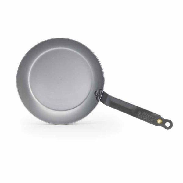 Frigideira de aço carbono de Buyer, resistente e durável para cozinhar com qualidade. Ideal para sua cozinha!