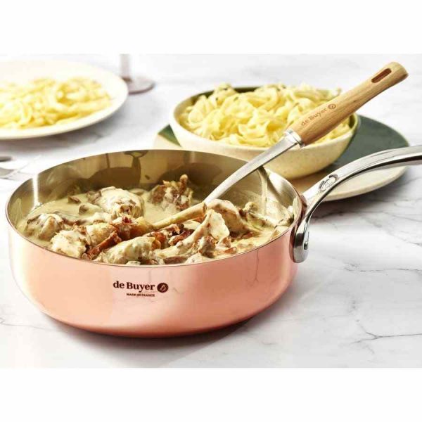 Frigideira de Cobre de Buyer Prima Matera para Indução - Utensílio de Cozinha de Alta Qualidade